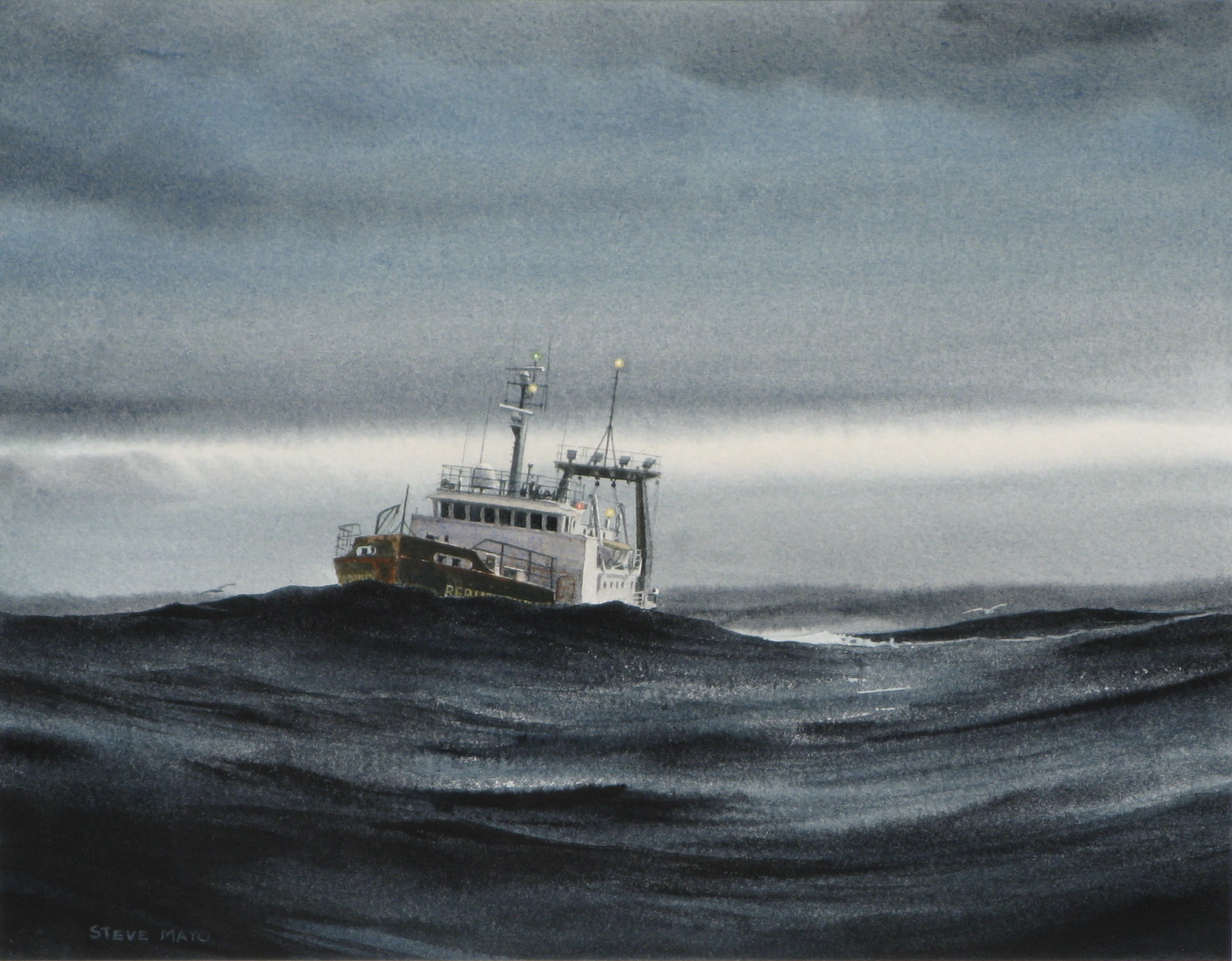Trawler at Sea