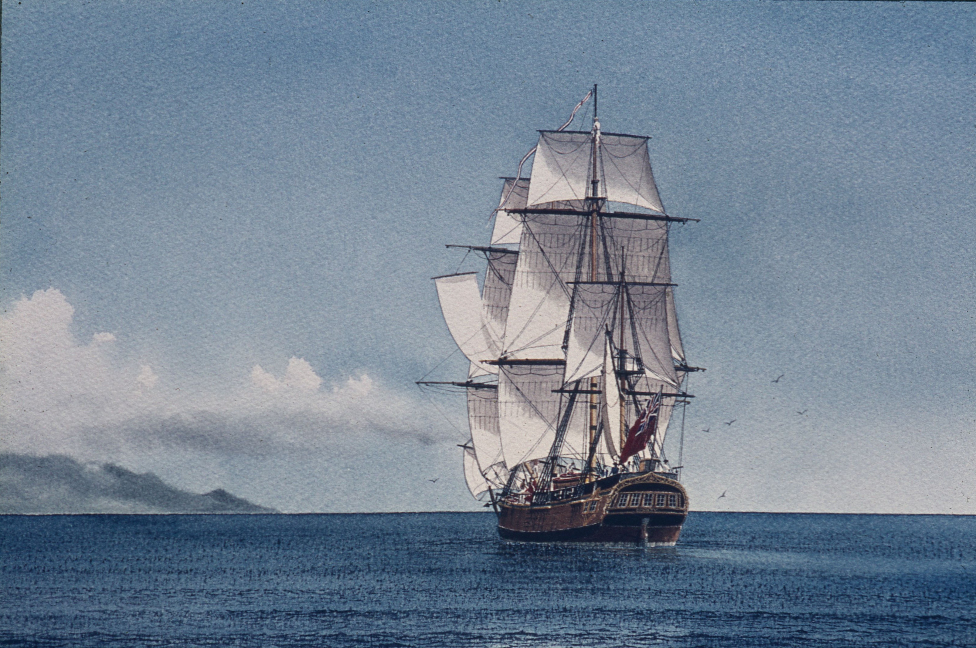 HMS BOUNTY in the South Pacific