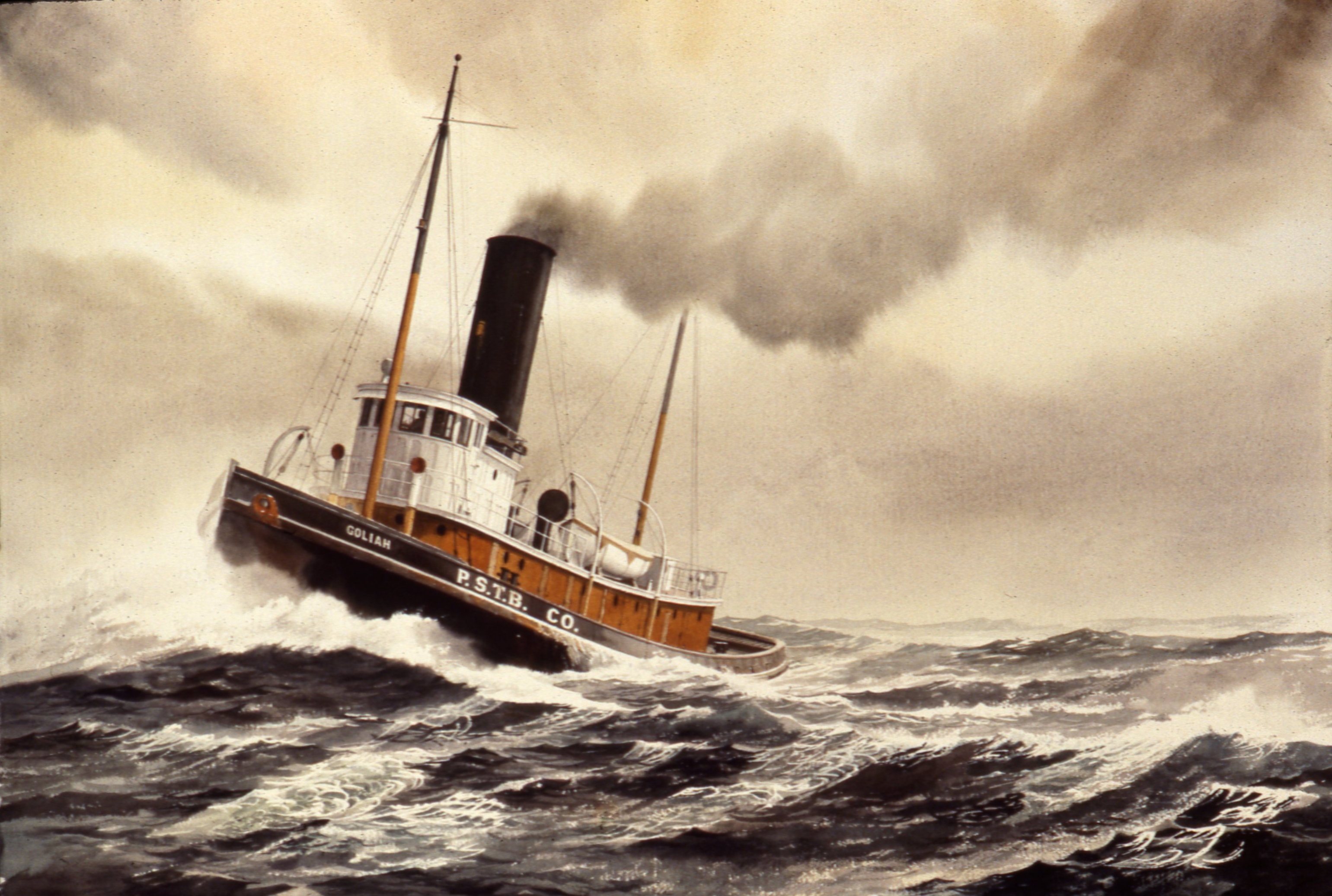 GOLIAH, Steam Tug off Cape Flattery
